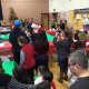 St. Leo's students in Elmwood Park help decorate the school for the holidays.