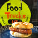 A chicken waffle slider from Food Trucks & Company
