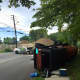 No one was injured in this rollover crash in Bethel on Friday.
