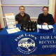 Josh Keller and Ron Lotterman representing the Fair Lawn Recycling Division at the fourth annual Green Fair.