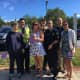 Wilton police officers team up with the Wilton Chamber of Commerce and members of Wilton Social Services and the Wilton Domestic Violence Task Force for the act of kindness.