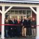 The ribbon-cutting for the Mitchell's Gas Station and Country Store in Bethel.