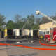 UPDATE: Suspicious Fire Near NJ Turnpike In Ridgefield Engulfs Box Trucks, Tire Stacks