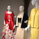 Designs by Sophie of Saks, Harvey Berin, and Elizabeth Arden are among fashions included in "Mannequins on the Runway, Haute Couture and Contemporary Designs of the 20th Century."