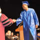 A Dutchess Community College graduate receiving his degree on Thursday during commencement ceremonies.
