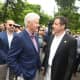 Bill Clinton and Andrew Cuomo see eye to eye at the New Castle Memorial Day Parade.