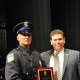Michael Vanderwalker of White Plains Police Department received the "Best All Around" recruit award, presented by the Westchester County Detectives Association during Friday's police academy graduation ceremony at SUNY Purchase.