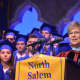 North Salem High School Principal Patricia Cyganovich speaks at the 2016 commencement.