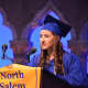 Carolyn Diamond, salutatorian for North Salem High School's Class of 2016, delivers her address at the commencement.