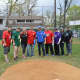 Bergenfield Little League coaches on opening day.
