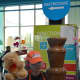 A chocolate fountain keeps the fun bubbling at the Chocolate Expo.
