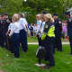 New Canaan's first responders in attendance at the Sept. 11 ceremony Friday morning.