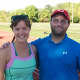 Mahopac High cross country coaches Katie DiBello and Joe Montalto.