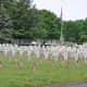 Flags placed on Spring Grove Veterans Cemetery prior to Memorial Day.