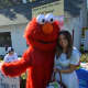 Elmo greets his fans at the Great Pumpkin Festival at Boothe Memorial Park.