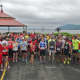 Runners and walkers wait for the start signal at Sunday morning's 5K.