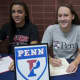 Emma Holmquist, from Wilton High, commits to the University of Pennsylvania.