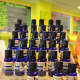 On the counter at the new SuperJuice Nation in Wyckoff: an array of the shop's own 100 percent essential oils.