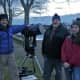 Members of the Westport Astronomical Society get one of their telescopes ready for viewing the night sky.