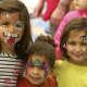 Kids with painted faces.
