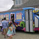 Party-goers line up at the Sweet Central Express truck for ice cream at a recent birthday party.