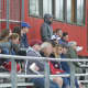 Fans filled the stands at Somers High Saturday to watch the Tuskers take on Bronxville.