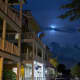 A full moon over Cold Spring Monday night, after thunderstorms cleared from the area.