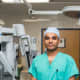 Paryush Lakhtaria, MD, demonstrated Good Samaritan Hospital’s da Vinci robotic surgical system.