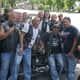 Members of the Yonkers Motorcycle Club and other area clubs hosted a fundraiser for a Yorktown family that needed three heart transplants. Two of the brothers - Dominick and Nicky - are second and third, respectively, from right in the photo.