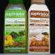 Cold-pressed CleanGreen Sweet Leaf juice and Maple Walnut SuperMylk.