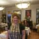 Florrie Kaye's owner Gina Aurisicchio in her Carmel Tea Room.