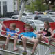 Kids hit the rides at the carnival for St. Mary School in Bethel over the weekend.