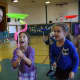 Dows Lane Elementary School second-graders learned plate spinning during a visit by the Amazing Grace Circus.