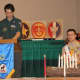 Matthew Dalzell from Troop 86 in Lyndhurst was the master of ceremonies for Tim Victori's Eagle Scout ceremony.