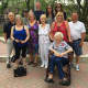 Members of the Zalewski family at Tuesday's rededication ceremony