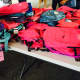 Some of the backpacks that were given to students.