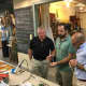 State Reps. Jason Perillo and Ben McGorty visit The Glass Source, a stained glass studio owned and operated by Michael Skrtic in Shelton.