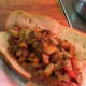 The Goffle Grill's loaded Italian dog.