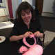 Making pink pussy hats at ArtsWestchester in White Plains.