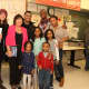 Ginger Katz is shown with local families at the Courage to Speak Family Night.