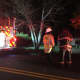 Danbury firefighters knock down a two-alarm blaze at 43 Stadley Rough Road on Tuesday evening.