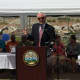 Mayor Bill Finch attends the groundbreaking of a new high school to replace Harding High School Friday.