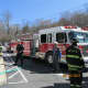 Firefighters battle the blaze at Mahopac National Bank on Route 6N.