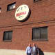 David and Stephen Mullany outside their Wiffle Ball factory.