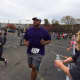 Jimmy Greene, whose daughter Ana Márquez-Greene, was killed in the Sandy Hook School tragedy, running in the Vicki Soto 5K.