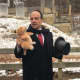 Mayor Joe Ganim spent some quality time with Bridgeport's own prognosticating prairie dog Beardsley Bart.