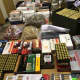 Ammunition and other things seized from an Aldine Avenue home Saturday