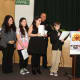 Kids read their drug prevention messages at the Courage to Speak Family Night.