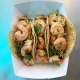 Shrimp taco from Off the Hook Food Truck.