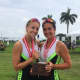 Julia Cornacchia of Darien and Kaitlyn Kynast of Ridgefield won the gold medal in the pair division at the 2017 USRowing Youth National Championships. They row for the Connecticut Boat Club in Norwalk.